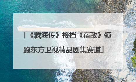 《藏海传》接档《宿敌》领跑东方卫视精品剧集赛道