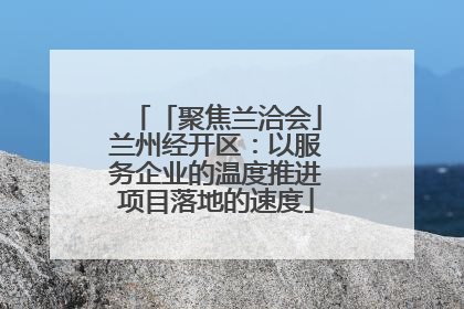 「聚焦兰洽会」兰州经开区：以服务企业的温度推进项目落地的速度