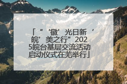 “‘徽’光日新‘皖’美之行”2025皖台基层交流活动启动仪式在芜举行