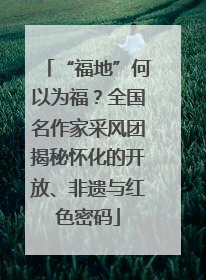 “福地”何以为福？全国名作家采风团揭秘怀化的开放、非遗与红色密码