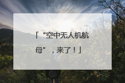 “空中无人机航母”，来了！