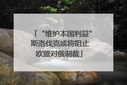 “维护本国利益” 斯洛伐克或将阻止欧盟对俄制裁