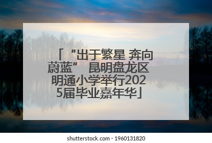 “出于繁星 奔向蔚蓝” 昆明盘龙区明通小学举行2025届毕业嘉年华