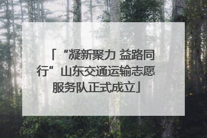 “凝新聚力 益路同行”山东交通运输志愿服务队正式成立
