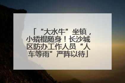 “大水牛”坐镇，小撬棍随身！长沙城区防办工作人员“人车等雨”严阵以待