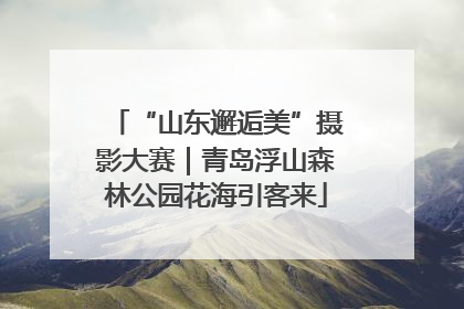 “山东邂逅美”摄影大赛｜青岛浮山森林公园花海引客来