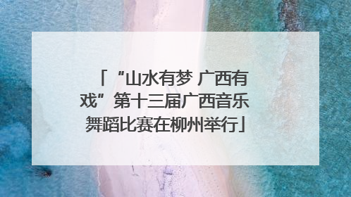 “山水有梦 广西有戏”第十三届广西音乐舞蹈比赛在柳州举行