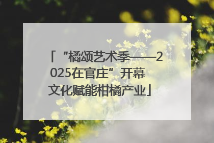 “橘颂艺术季——2025在官庄”开幕 文化赋能柑橘产业