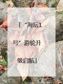 “海坛1号”游轮升级启航