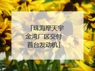 珠海摩天宇金湾厂区交付首台发动机