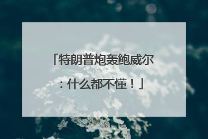特朗普炮轰鲍威尔：什么都不懂！