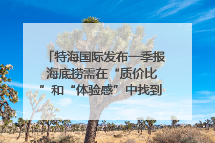特海国际发布一季报 海底捞需在“质价比”和“体验感”中找到平衡｜新经济观察