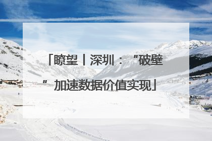 瞭望丨深圳：“破壁”加速数据价值实现
