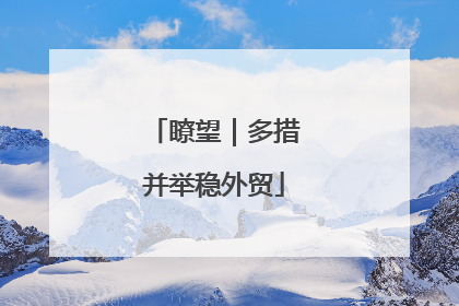 瞭望｜多措并举稳外贸