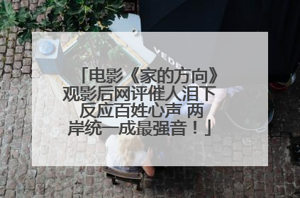 电影《家的方向》观影后网评催人泪下 反应百姓心声 两岸统一成最强音！