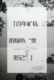 百年矿坑的绿色“变形记”