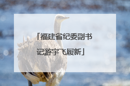 福建省纪委副书记游宇飞履新