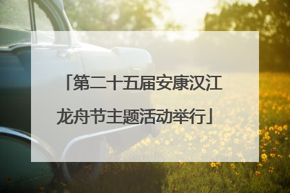 第二十五届安康汉江龙舟节主题活动举行