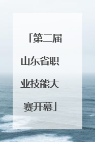 第二届山东省职业技能大赛开幕