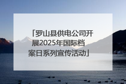 罗山县供电公司开展2025年国际档案日系列宣传活动