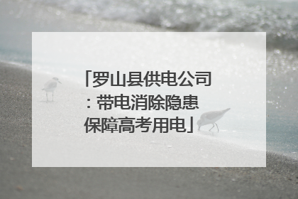 罗山县供电公司：带电消除隐患 保障高考用电