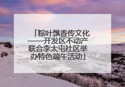 粽叶飘香传文化——开发区不动产联合李太屯社区举办特色端午活动