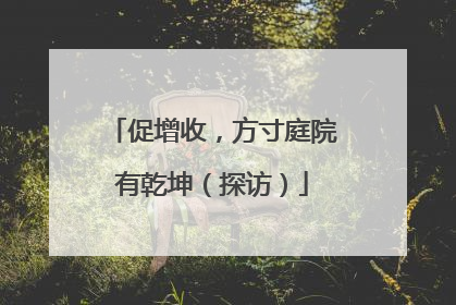 促增收，方寸庭院有乾坤（探访）