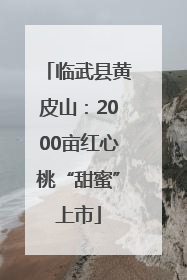 临武县黄皮山：2000亩红心桃“甜蜜”上市