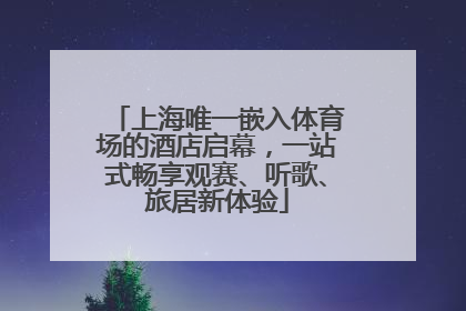 上海唯一嵌入体育场的酒店启幕，一站式畅享观赛、听歌、旅居新体验