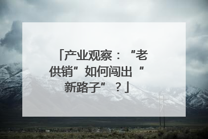 产业观察：“老供销”如何闯出“新路子”？