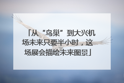 从“鸟巢”到大兴机场未来只要半小时，这场展会描绘未来图景