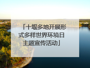十堰多地开展形式多样世界环境日主题宣传活动