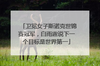 卫冕女子斯诺克世锦赛冠军，白雨露说下一个目标是世界第一