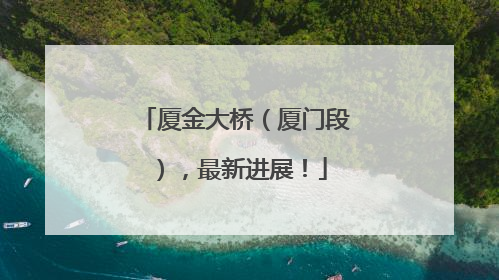 厦金大桥（厦门段），最新进展！