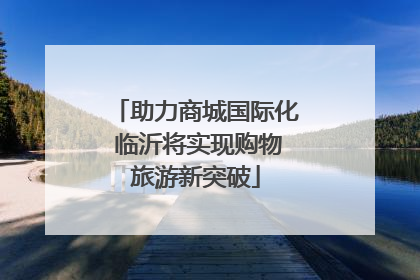 助力商城国际化 临沂将实现购物旅游新突破
