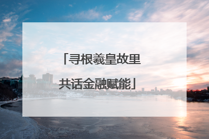 寻根羲皇故里 共话金融赋能
