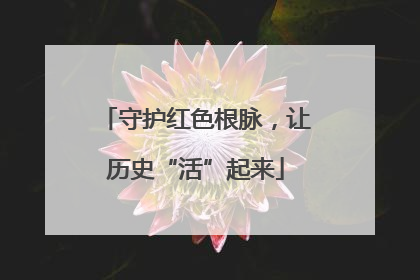 守护红色根脉，让历史“活”起来