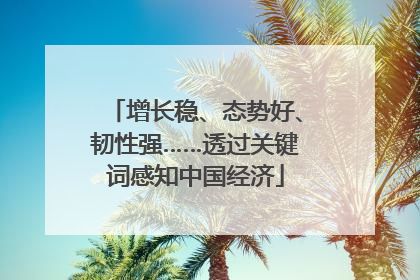 增长稳、态势好、韧性强……透过关键词感知中国经济