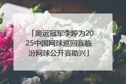 奥运冠军李婷为2025中国网球巡回赛临汾网球公开赛助兴