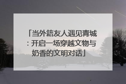 当外籍友人遇见青城：开启一场穿越文物与奶香的文明对话