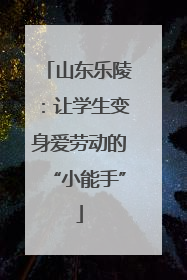 山东乐陵：让学生变身爱劳动的“小能手”