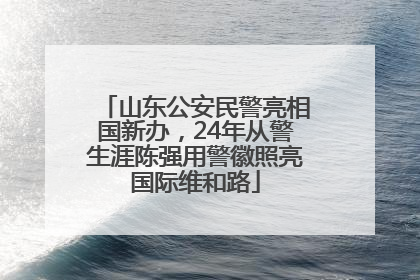 山东公安民警亮相国新办，24年从警生涯陈强用警徽照亮国际维和路