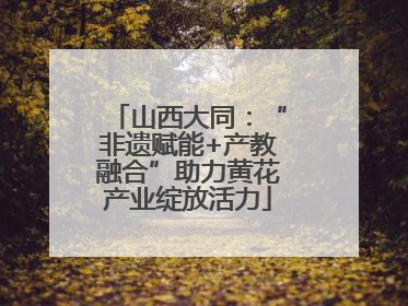 山西大同：“非遗赋能+产教融合”助力黄花产业绽放活力