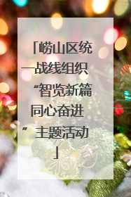 崂山区统一战线组织“智览新篇 同心奋进”主题活动