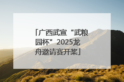 广西武宣“武粮园杯”2025龙舟邀请赛开桨