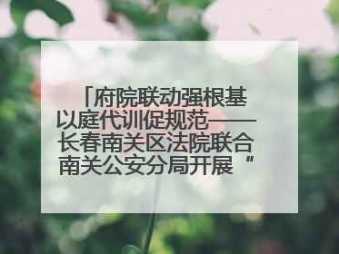 府院联动强根基 以庭代训促规范——长春南关区法院联合南关公安分局开展“以庭代训”
