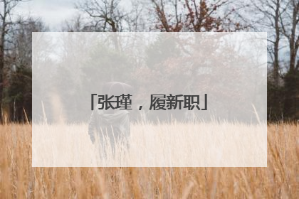 张瑾，履新职