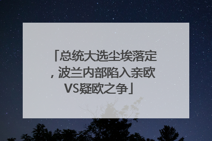 总统大选尘埃落定，波兰内部陷入亲欧VS疑欧之争