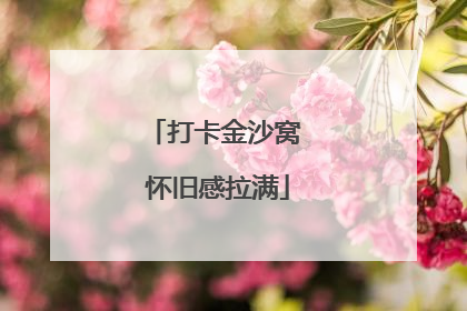 打卡金沙窝 怀旧感拉满