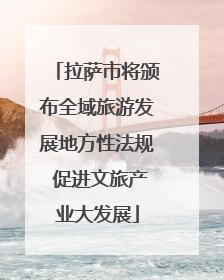 拉萨市将颁布全域旅游发展地方性法规 促进文旅产业大发展